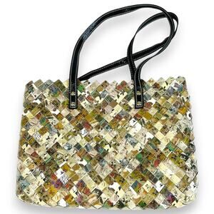 Nahui Ollin Handbag Mickey Mouse Candy Wrapper 15x11